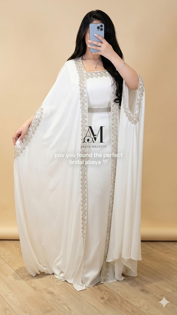 Cape Pearls Stone Abaya